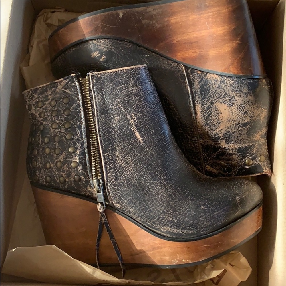 Bed Stu wedge Ankle Booties